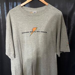 vintage y2k gatorade promo tshirt grey delta adult xl small pinholes promotion